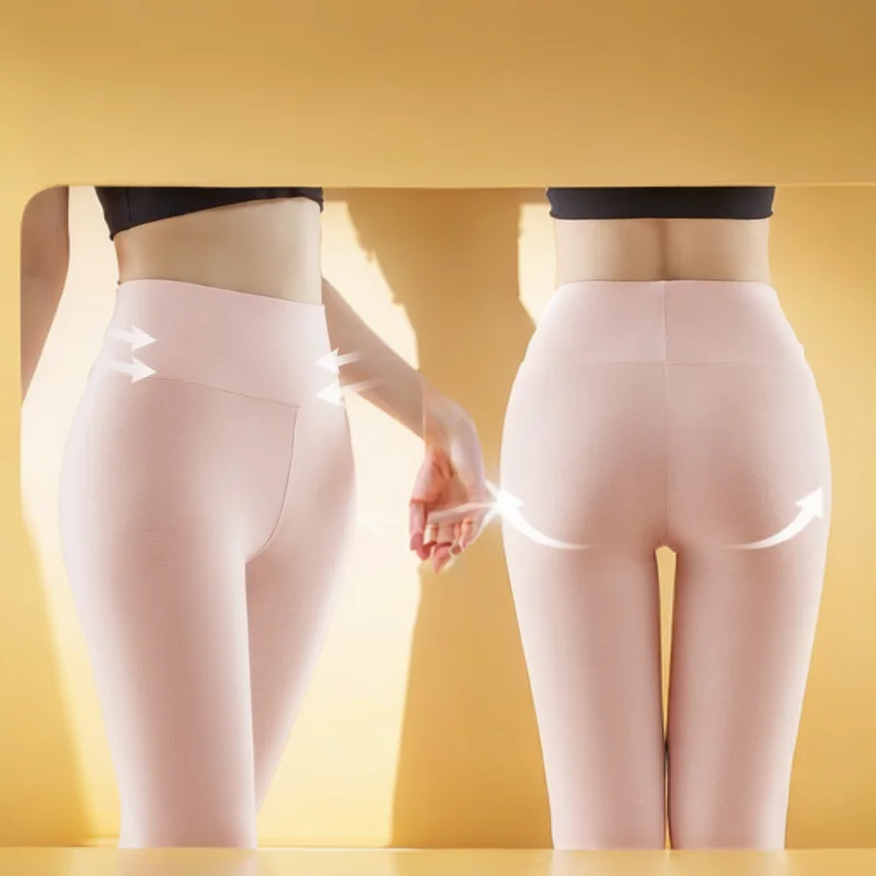 เลกกิ้งมีกระเป๋าสำหรับผู้หญิง เอวสูง แฟชั่นเรียบง่าย สำหรับวิ่ง ออกกำลังกาย ปั่นจักรยาน ใส่ได้ในฤดูร้อน ผ้าขนแกะ กระชับรูปร่าง