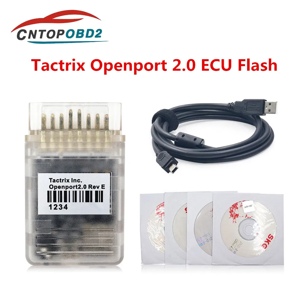 Best Tactrix Openport 2.0 ECUFLASH Auto ECU Chip Tuning Tool  open port 2 0 J2534 Full Chip Forbenz OBD2 Connector