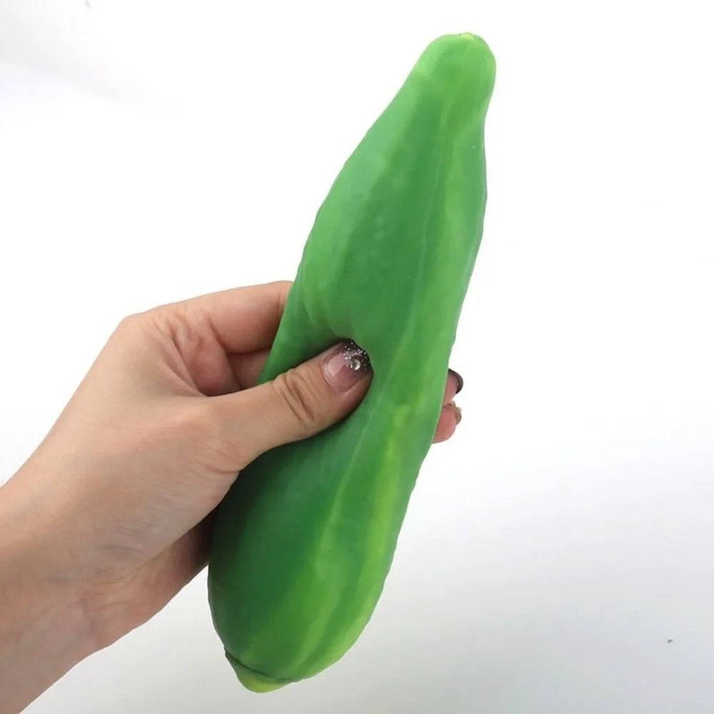 Slow Rebound Cucumber Squeeze Toy Super Soft Stress Relief Slow Rising Toy Simulation Vegetable Decompression Pull Toy