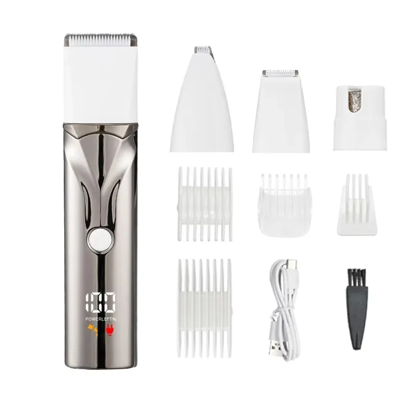 

Многофункциональный электрический набор для груминга животных 4 в 1: машинка для стрижки шерсти собак, триммер для лап, машинка для стрижки когтей, бритва для кошек