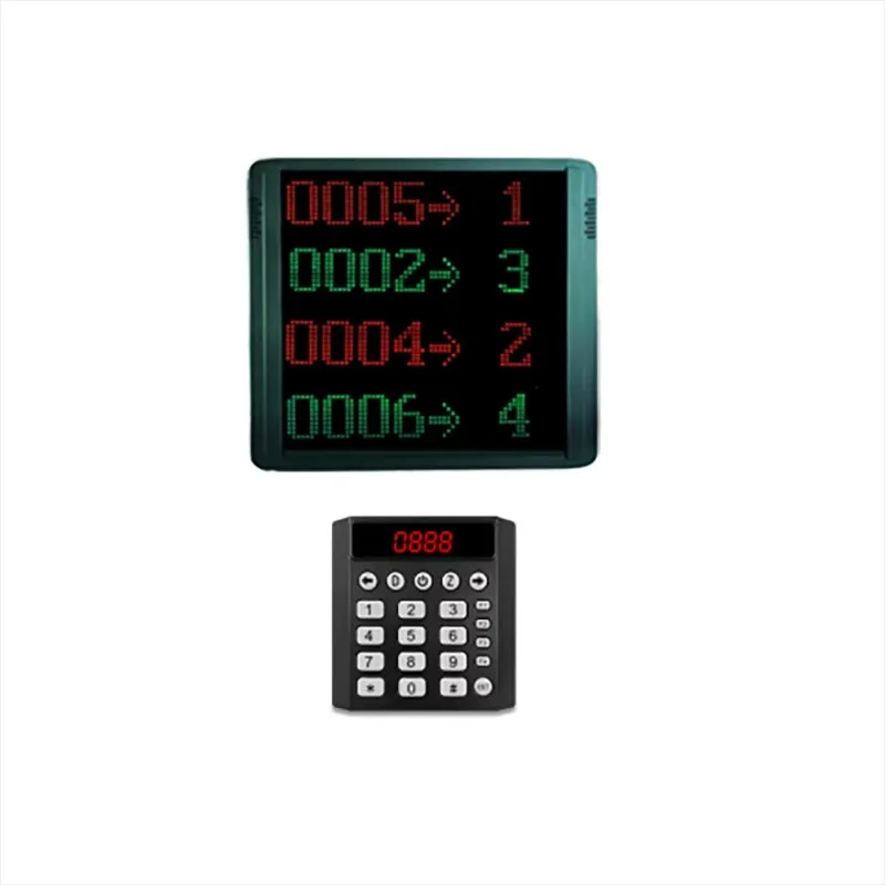Modern Restaurant Hospital Queue Call Display  Waiter Calling Screen Show Four Group Waiting Number