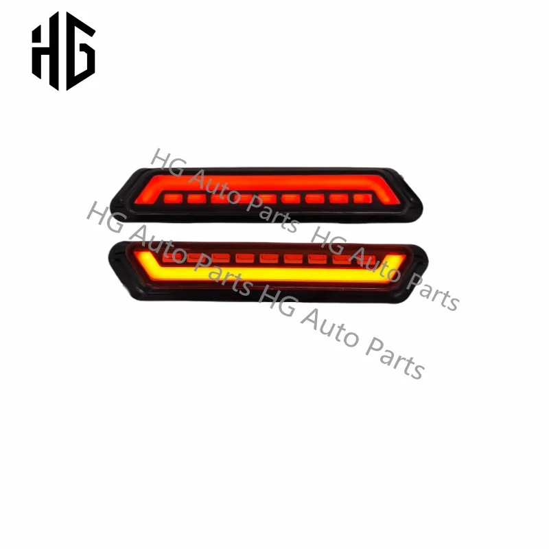 Universal Auto Modified Parts Amortecedor traseiro, Difusor labial, Decoração de luzes de freio, Luzes estroboscópicas para todos os carros, Acessórios do carro