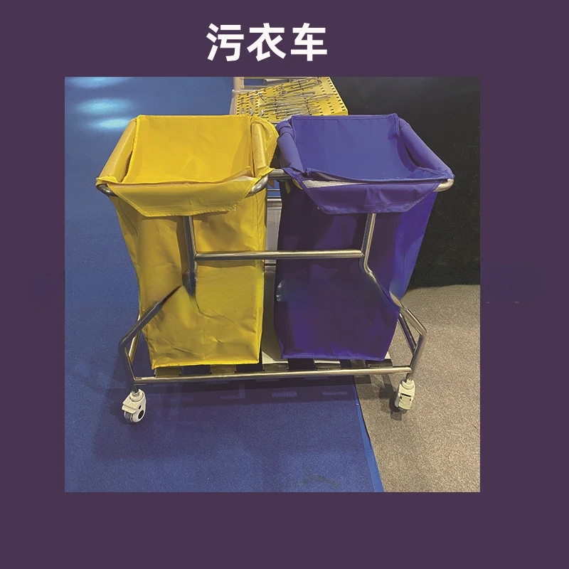 

Wholesale Thickened Dirty Clothes Trolley Stainless Steel Double Barrel Sewage Collection Vehicle Morning Quilt Cleaning Car Qui