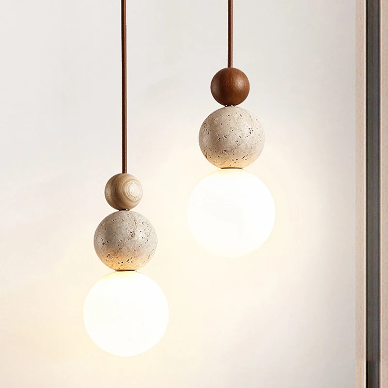 

Каменный светодиодный настенный светильник, современный деревянный настенный светильник, прикроватный подвесной светильник, украшение дома, подвесной светильник для внутреннего освещения 110-220 В