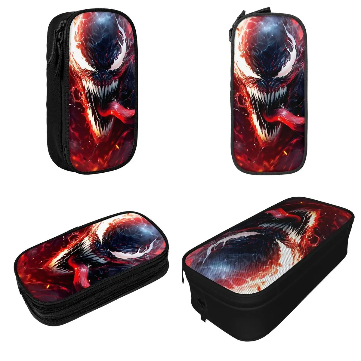 Venom Poster Pencil Case Pencilcases Pen Holder for Student Large Storage Bags Office Gifts Accessories