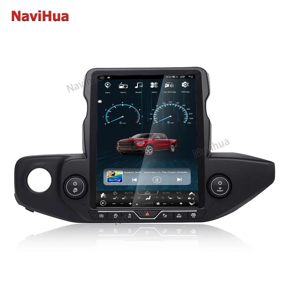 

For NaviHua Jeep Wrangler JL 2018 2023 Car Upgrade Tesla Screen Android Radio GPS Navigation Multimedia Carplay USB DVD Player