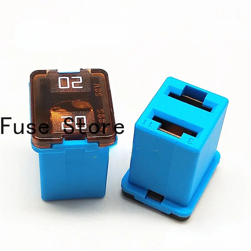 4PCS Imported Square Automobile Fuse Box 58V Short 0895020. Z 20A