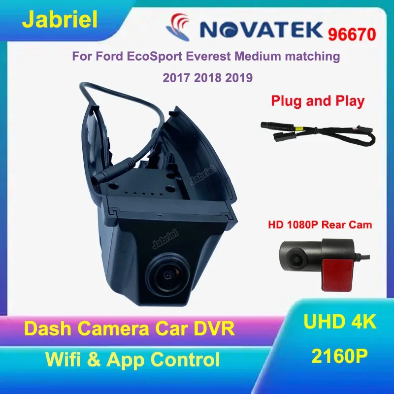 UHD 2160P 4K 2K WiFi Автомобильный видеорегистратор For ‌Ford EcoSport Everest 2016 2017 2018 2019 focus 2 2005 2006 2007 view 2