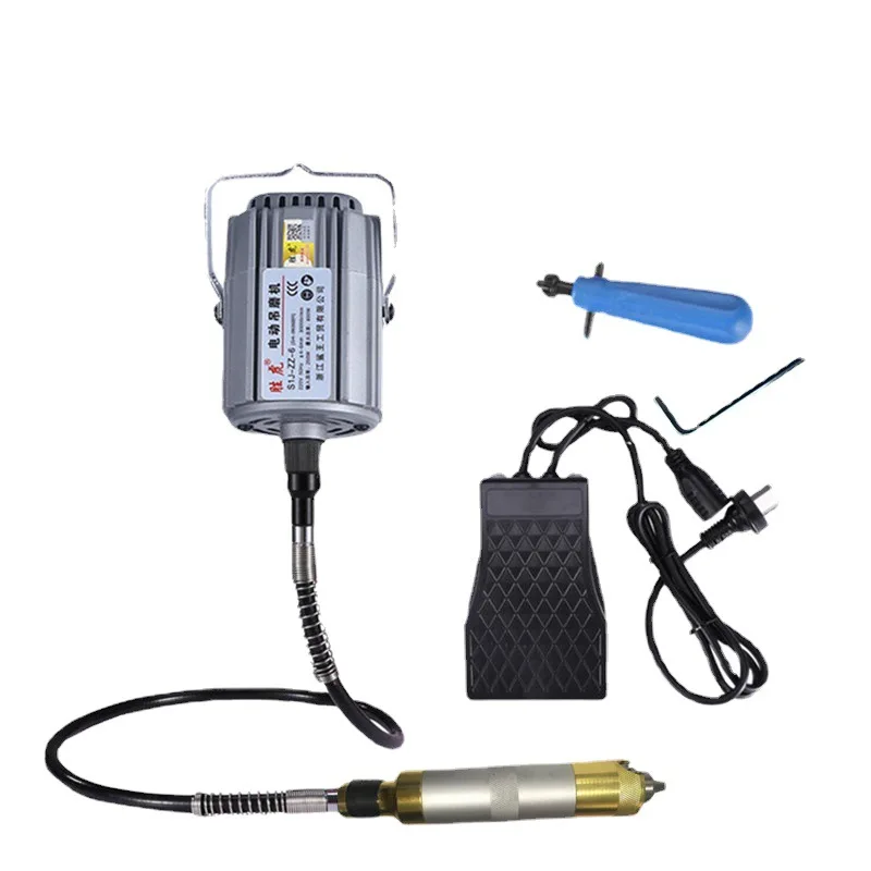 High Power 800W Hanging Grinder Jade Cutting Engraving Machine Electric Wood Carving Root Carving Mold Repairing Machine