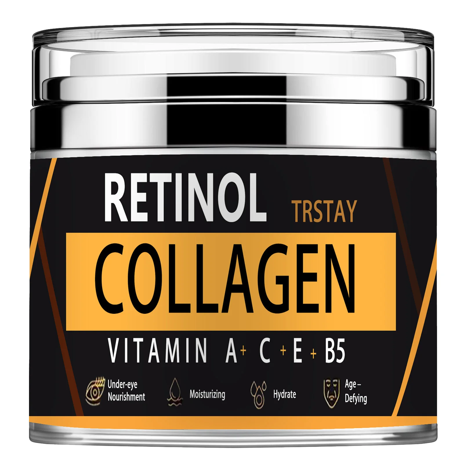 Retinol collagen face cream, mild and non irritating, tightens skin, brightens skin tone, and makes skin soft and delicate