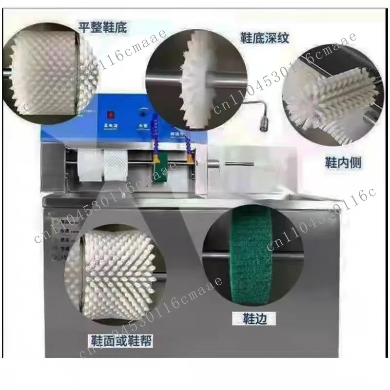 5 pcs high frequency high quality quick cleaning semi-automatic shoe shine machine shoe brush roller kit for shoe shine