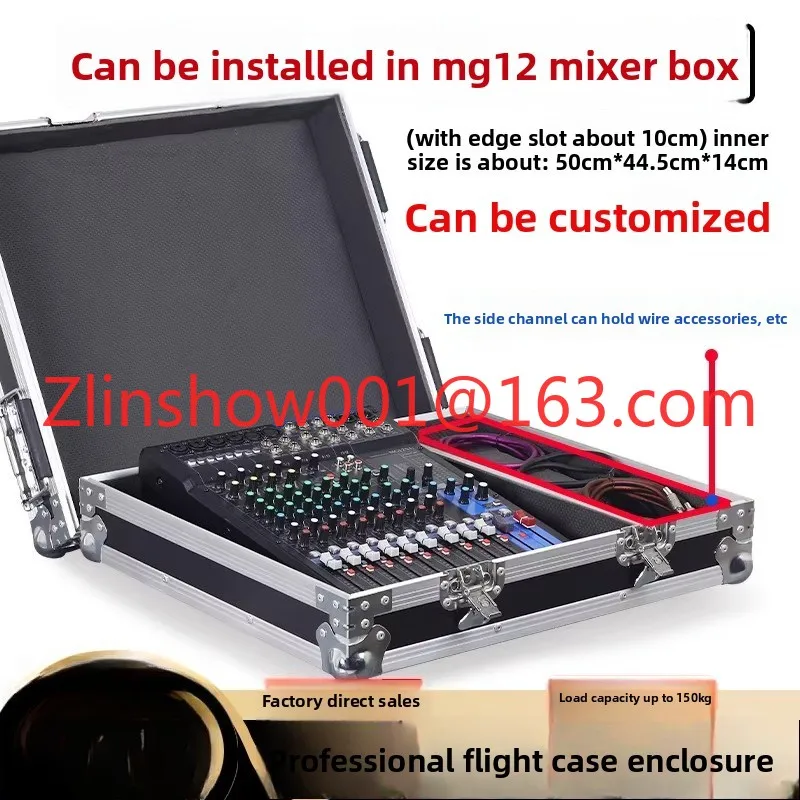 Consola de Audio Digital Profesional de 12/16 Canales, Fabricada a Medida, con Estuche de Transporte, para Iluminación y Sonido Artístico, Venta Directa de Fábrica