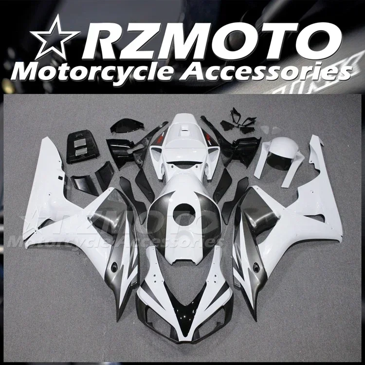 

4Gifts New ABS Whole Motorcycle Fairings Kit Fit for HONDA CBR1000RR 2006 2007 06 07 Bodywork Set Custom White Gray