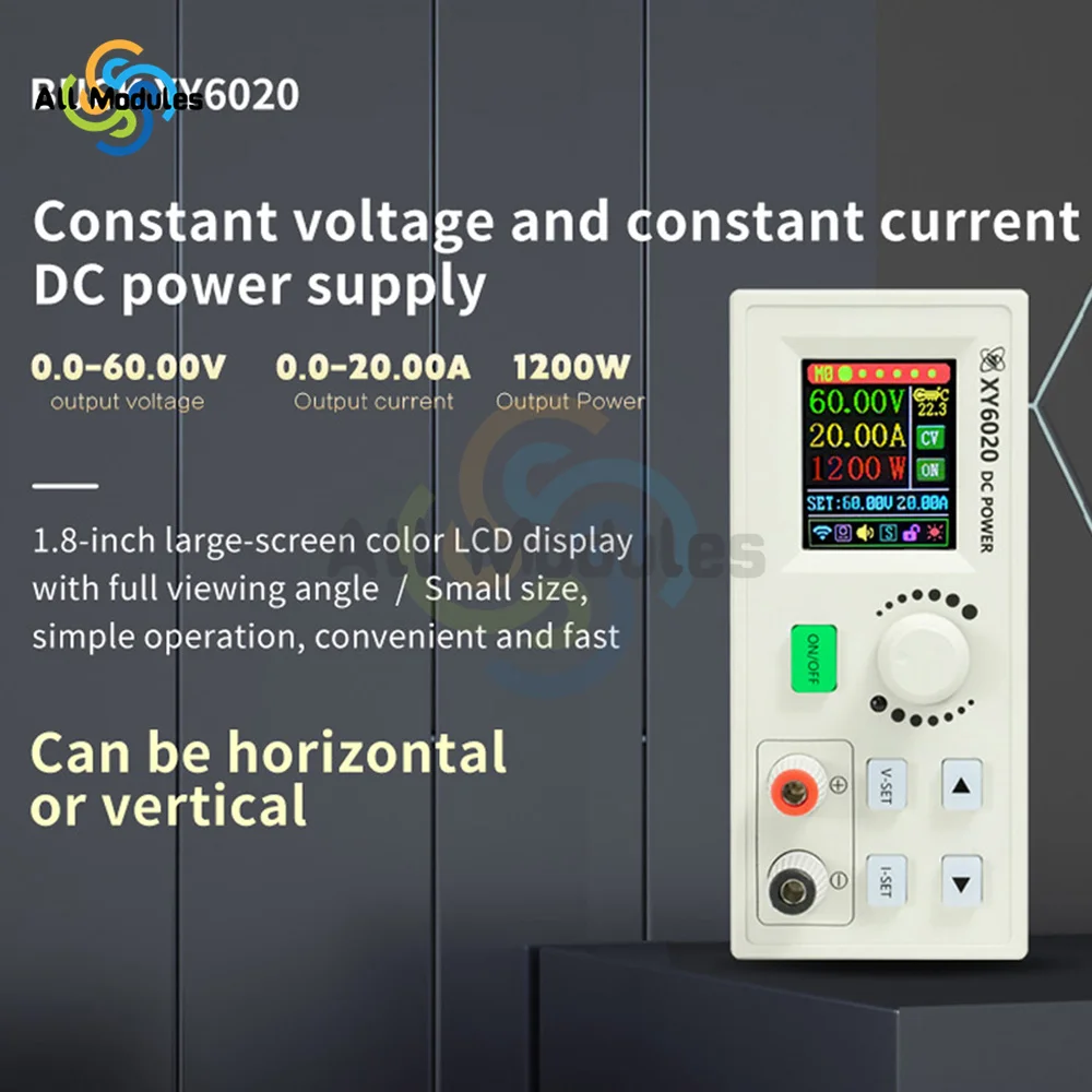 XY6020 XY6020-W CNC Adjustable DC Step Down Voltage Bench Power Supply Buck Converter 20A 1200W Constant Voltage / Current