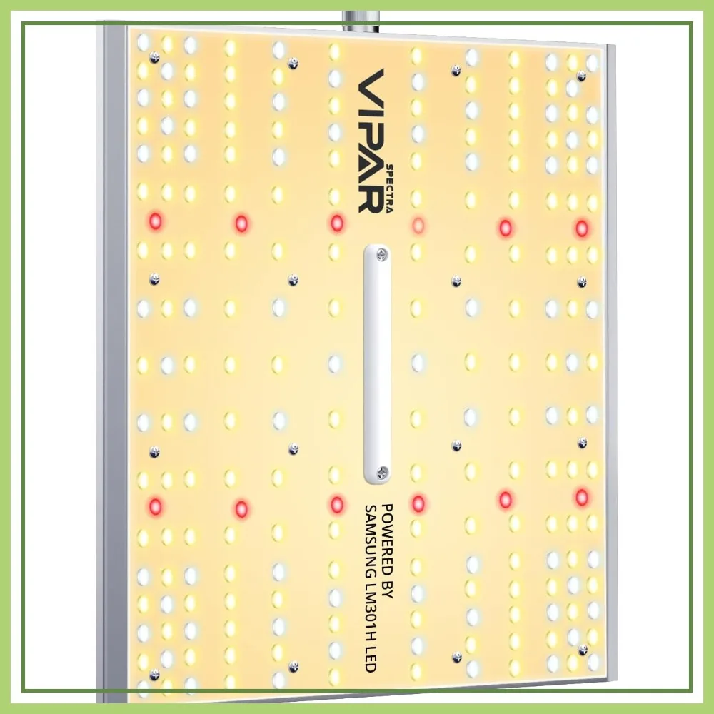 

Full Spectrum LED Grow Light for Indoor Plants, High PPFD Dimmable, Daisy Chain for 2x2/3x3 Tent