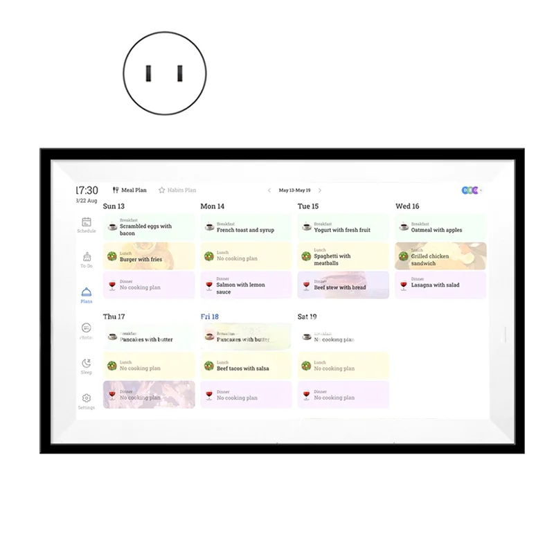 WIFI digitale kalender 15,6 inch HD interactief touchscreen slimme familieplanner haard karwei grafiek