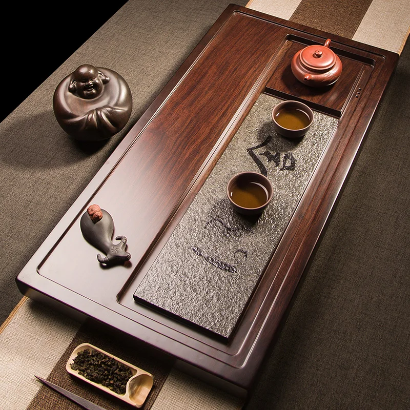 Wooden Serving Tea Tray Living Room Hospitality Dining Tableware Kitchen Rectangle Tea Tray Chinese Bandeja Madera Home Products