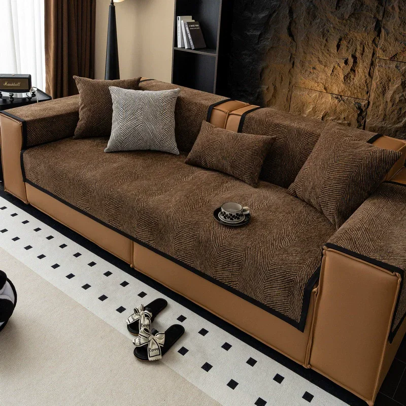 

Sofa Cushion Autumn and Winter Leather Sofa Cover Four Seasons Universal Sofa Towel Y Imperial Concubine Cushion