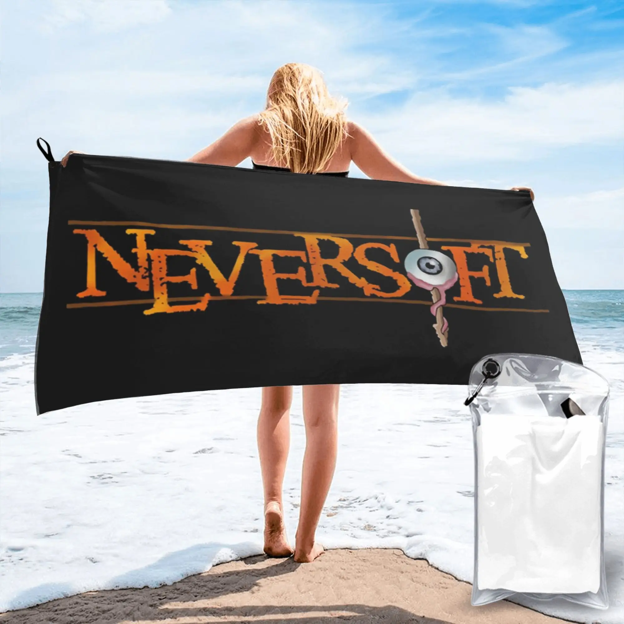 

Neversoft Beach Towel Soft Microfiber Quick Dry Absorbent Quick Towels For Yoga