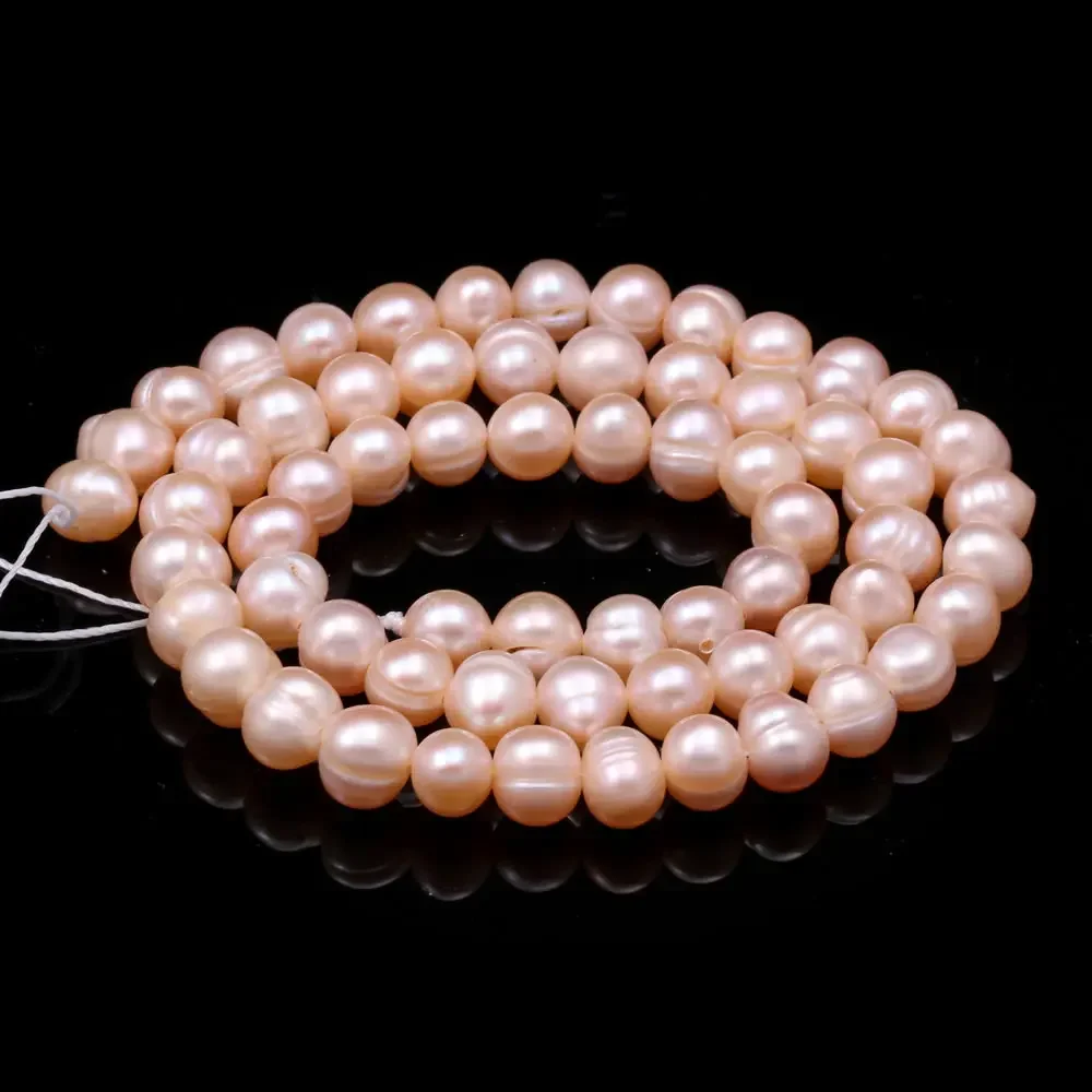 

Fine Natural Zhuji Freshwater Cultured Pearl Bead Loose Punch Pearl Bead for Jewelry Making Diy Bracelet Necklace Accessories