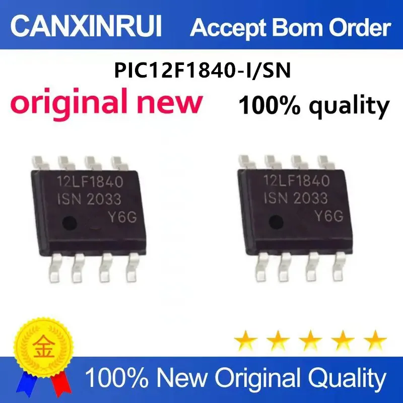 Microplaqueta original do circuito integrado IC, qualidade 100%, PIC12F683-I/SN, PIC12F1840-I/T-SN I/SN, E/SN, SOP8, novo