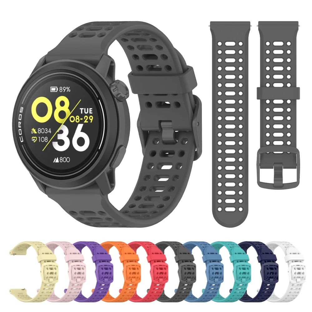 Original Silicone Watchband For COROS Pace 4 SmartWatch WristBand For COROS Pace 3 2/APEX 2 4-42mm/APEX 46mm 42mm Strap Bracelet