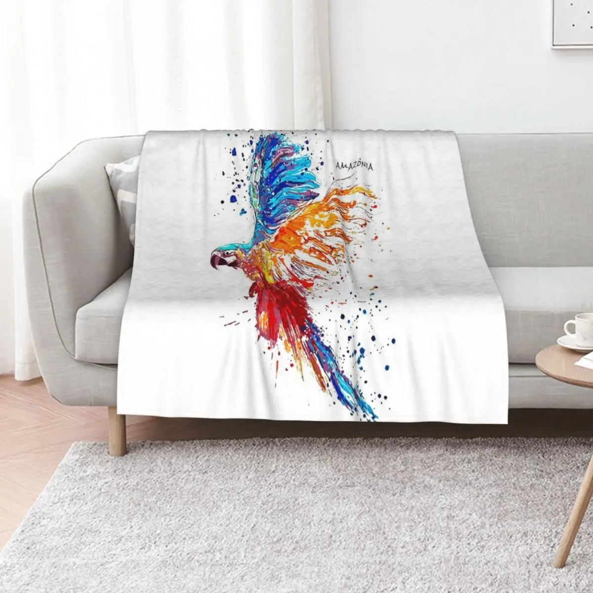 Macaw Paint - Amazonia Macaw Brazilian Birds Throw Blanket Stuffeds halloween For Baby Weighted Soft Big for sofa Blankets