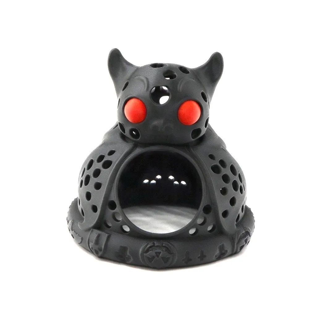 Gothic Style Halloween Bat Fish Tank Cave Plastic Hollow Structure Betta Hammock Breeding House Resting Spot Aquarium Hideout