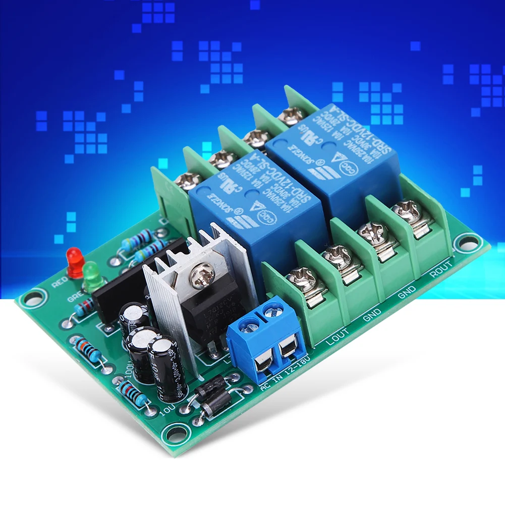 

Electronic Component Speaker Circuit Board Dual Channel Power‑On Mute Delay Component 10A AC12‑18V Steady Module