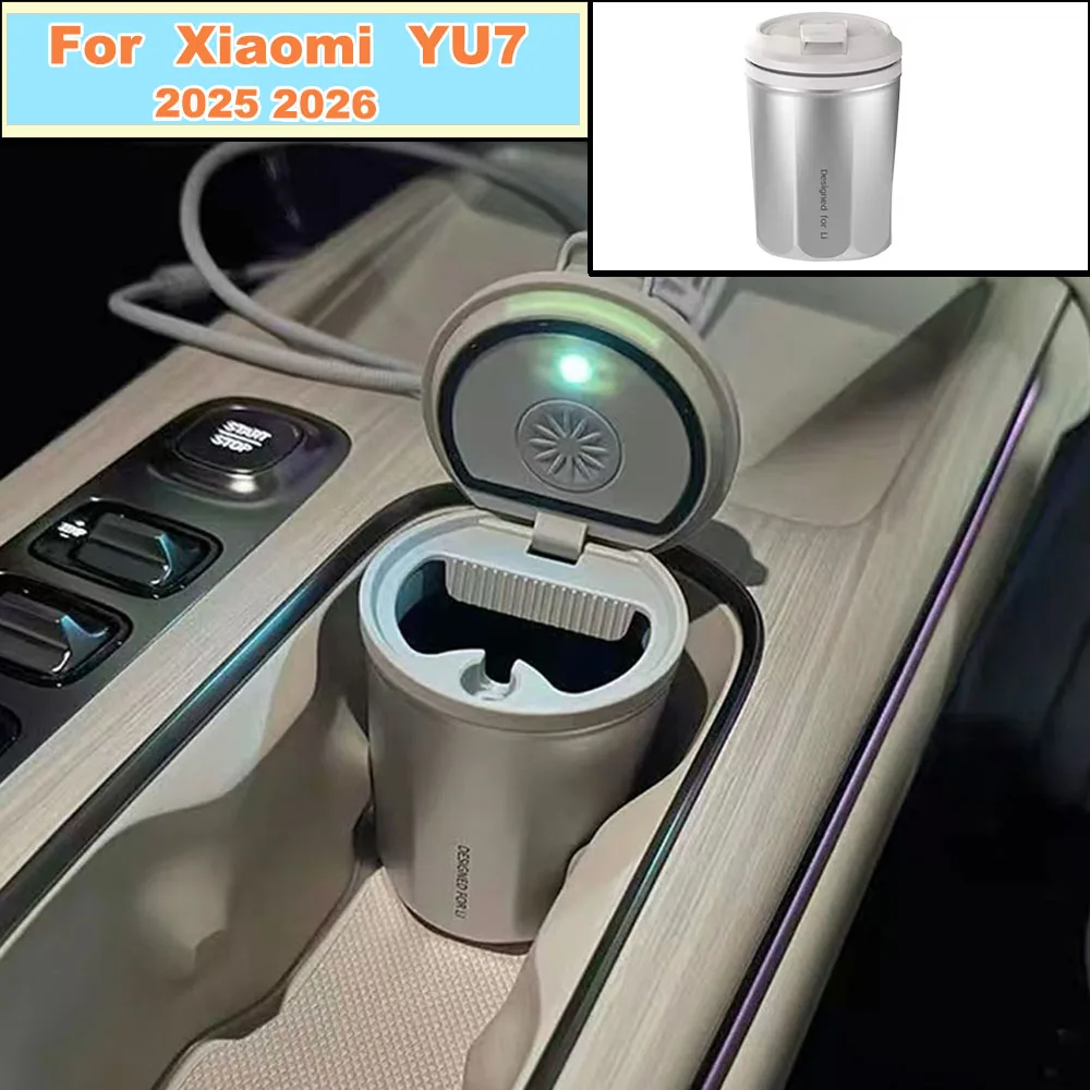 

Car Ashtray For Xiaomi YU7 2025-2026 Special Interior Accessories Cigarette Ashtray