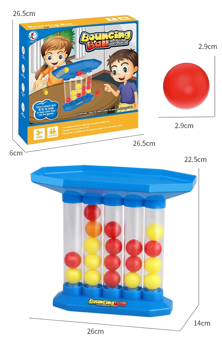 Bouncing Balls Board Game Desktop Toys Parent-Child Interactive Throwing Ball Toys for Kids Family Party Desktop Bouncing