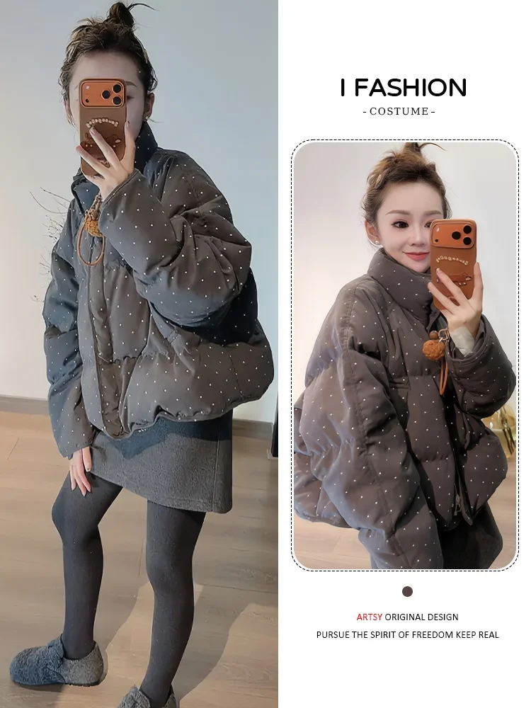 한국 슬레 여성용 오르트 티엔드 페이스 라이닝 자켓 겨울 스트리트 슬레 탑 퀄리티 아우터웨어 캐주얼 출퇴근 패션