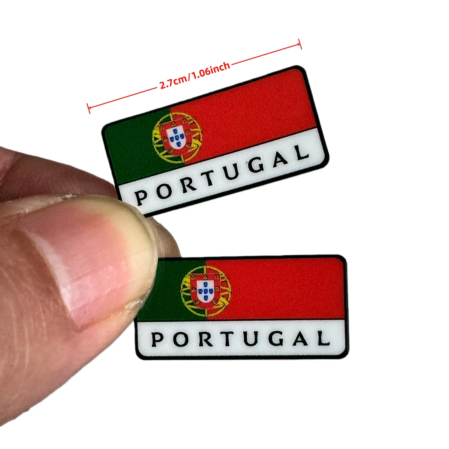 Portuguese flag car sticker set (2 pieces), perfect for car decoration on any vehicle
