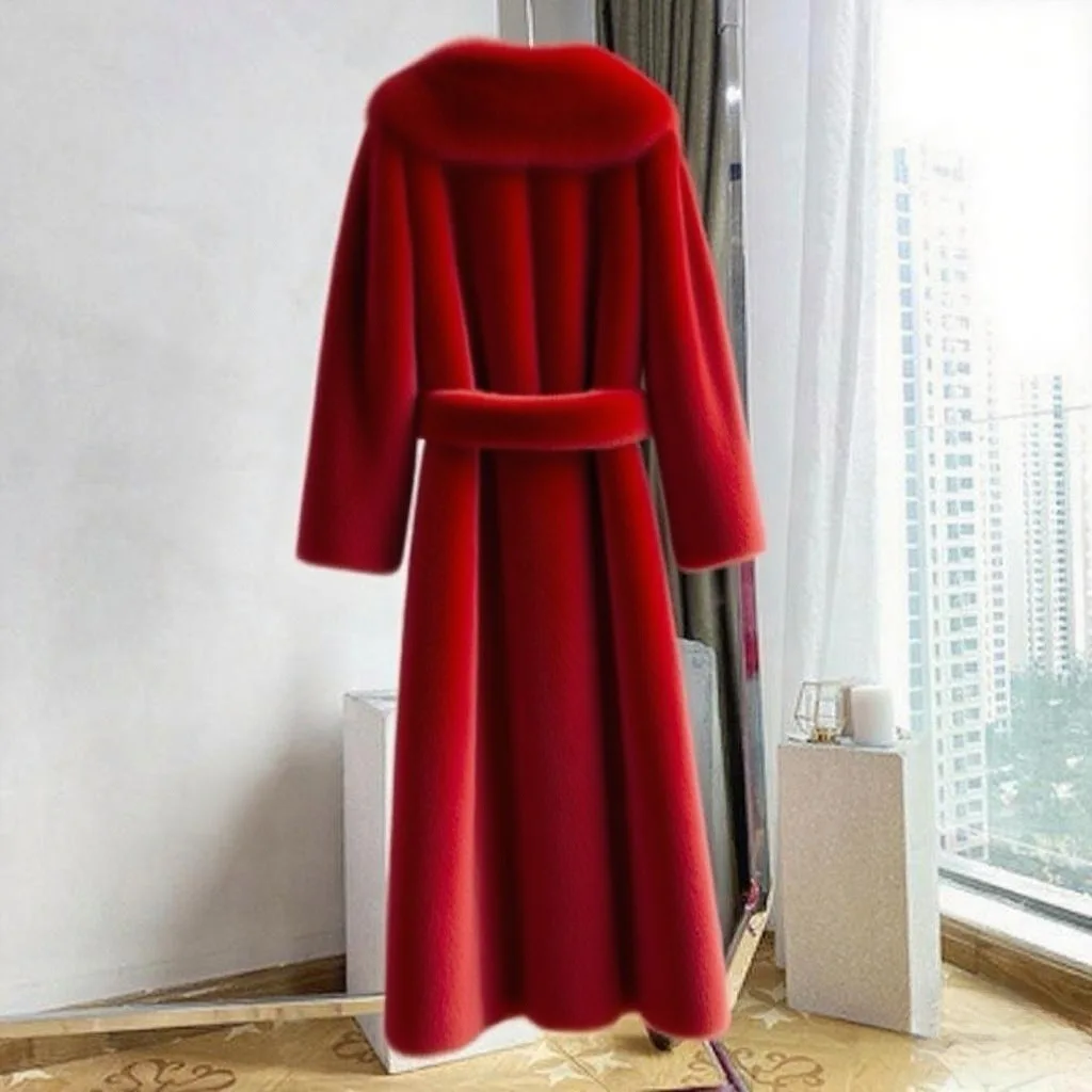 เสื้อโค้ทขนเฟอร์เทียมขนาดใหญ่สำหรับผู้หญิง เสื้อแจ็คเก็ตขนยาวหลวมๆ เสื้อคลุมขนหนานุ่ม เสื้อพาร์กาสำหรับผู้หญิง เสื้อผ้าผู้หญิง ฤดูใบไม้ร่วง ฤดูหนาว 2025