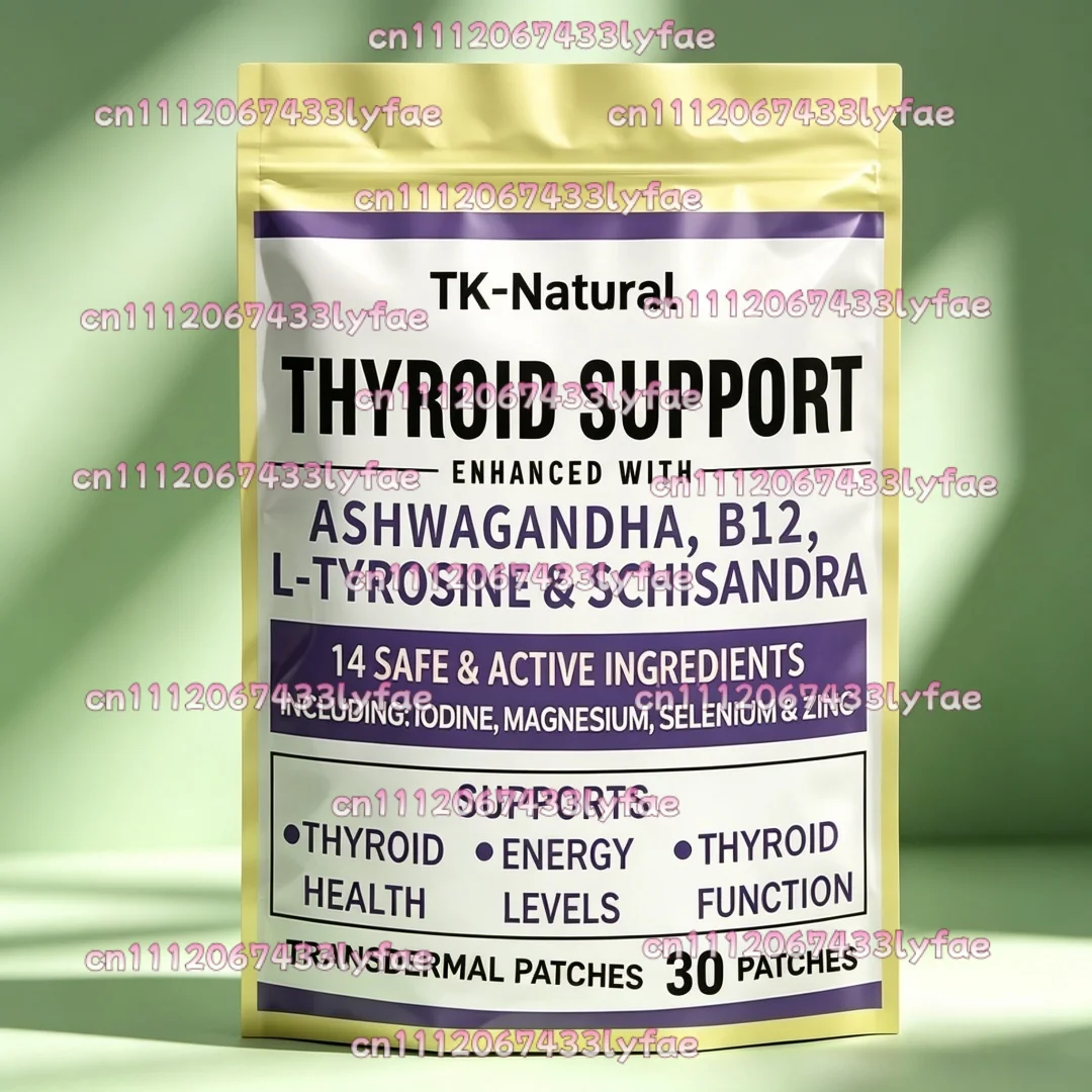 30 Patches Thyroid Support Transdermal Patches Supports Metabolism And Thyroid Health