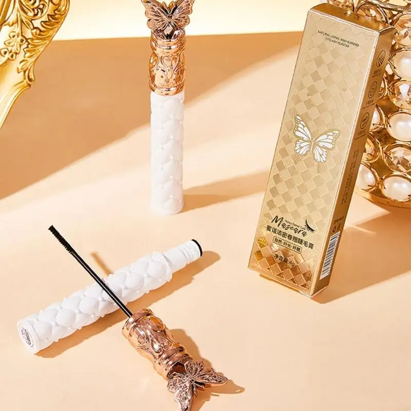 C1FF Leicht abwaschbare, verlängernde, wasserfeste Wimperntusche mit wischfestem, gekräuseltem Halt den ganzen Tag für Tragen