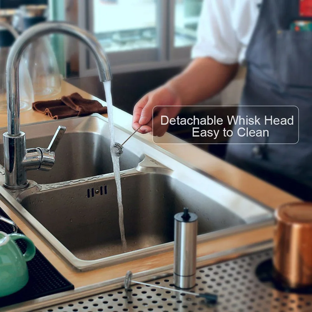 

1 Set Of Electric Milk Frother Usb Powered Stainless Steel 3 Layer Spring Heads Mesh Ball Replacement For Coffee Cappuccino