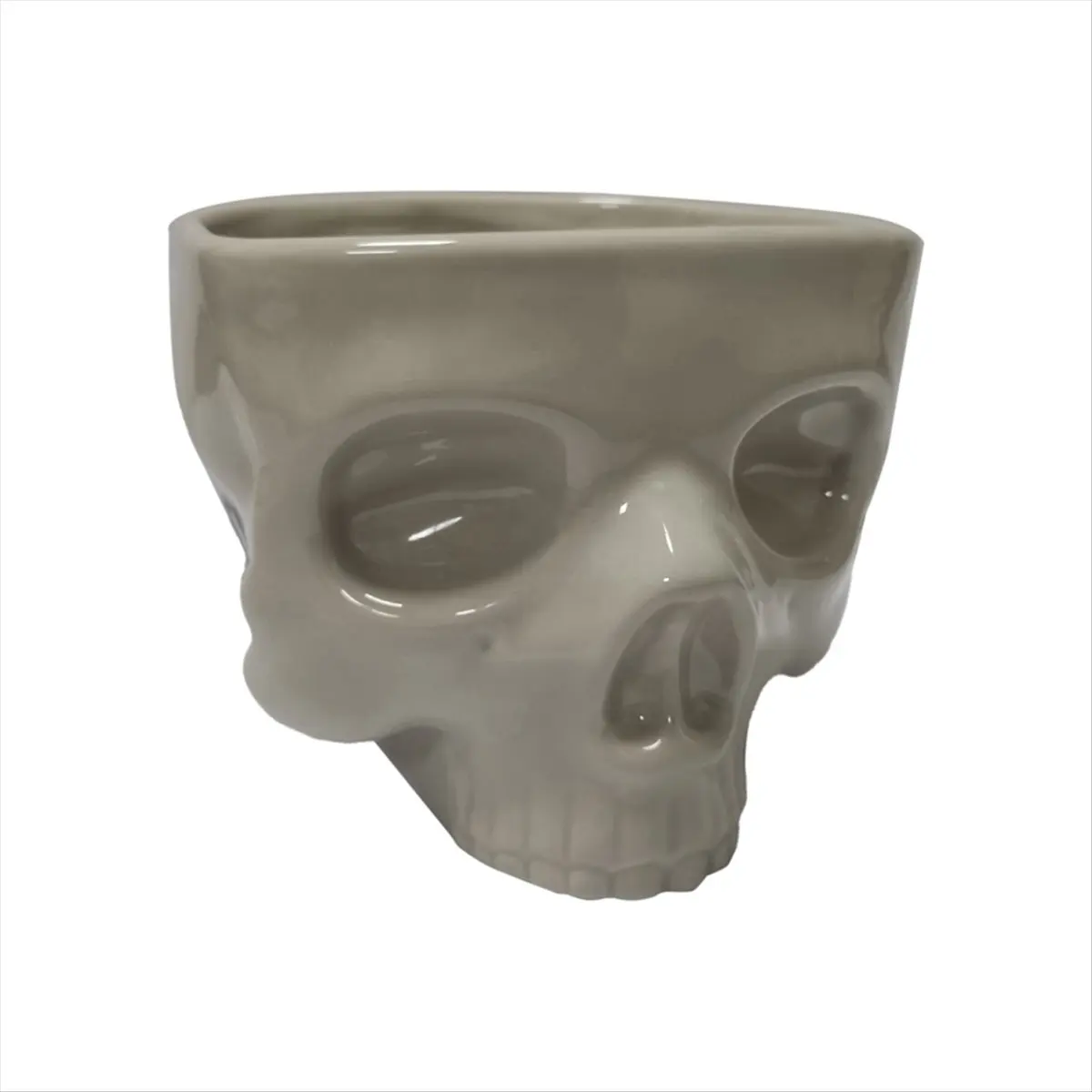 ABYA Retro Tabletop Decor Porcelain Gothic Skull Pasta Bowl Halloween Tableware Bar Food Noodle Salad Candy Ceramic Bowl L
