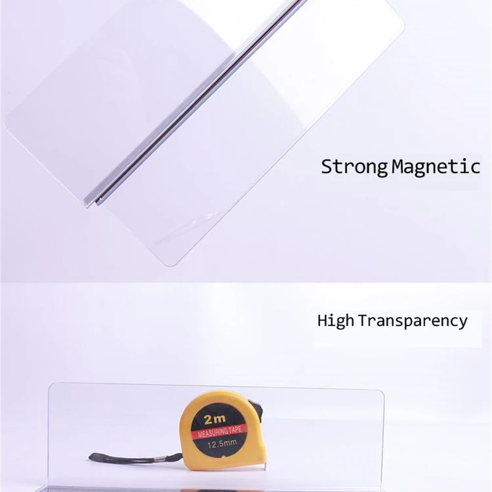 Plastic Pvc Clear Storage Rack Shelf Dividers Side Splitter Holder In Supermarket Retail Stores