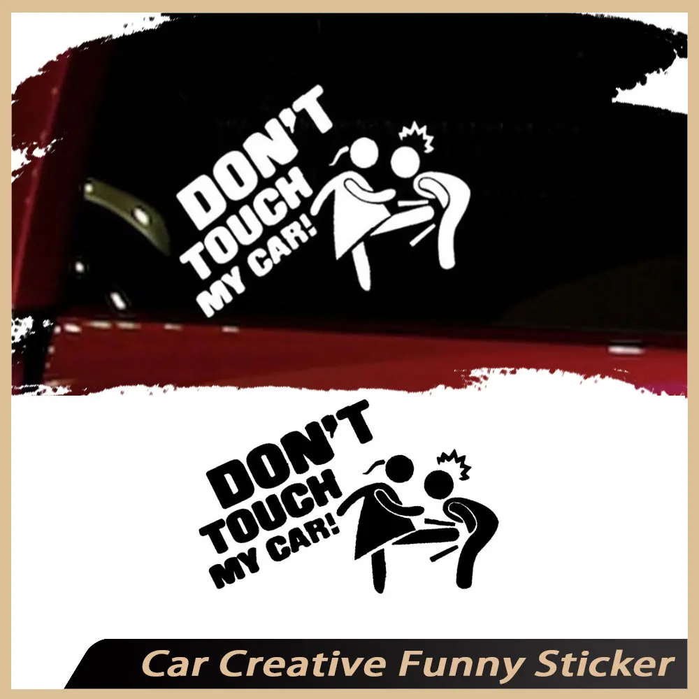 

Funny Car Sticker Dont Touch My Car Decals Stickers Creative Auto Decal Exterior Decoration Car Window Accessories