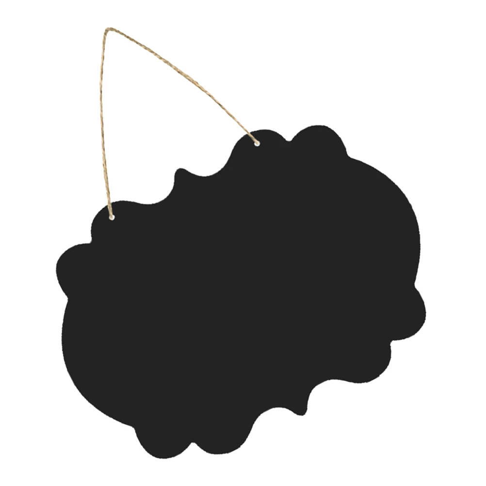 

2 Pcs Blackboard Decoration Hanging Sign Pendant Wall Home Message Double Sided