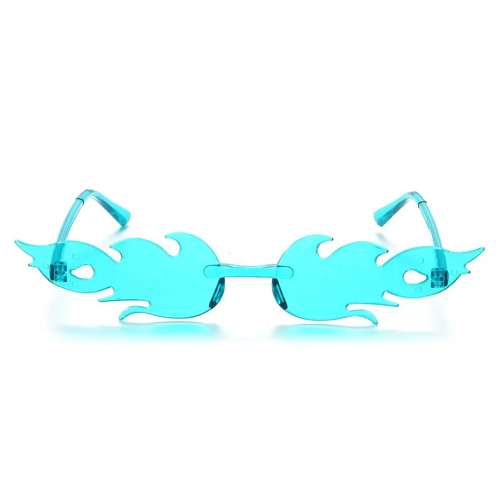 Novelty Eyewear Party Cosplay Sunglasses for Women Sun Glasses Flame Sunglasses Flame Shaped