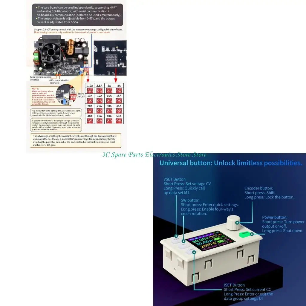 SZ MPPT Power Module Featuring Serial TTL RS485 Communication Flame Retardant Housing and Double Circuit Fixation