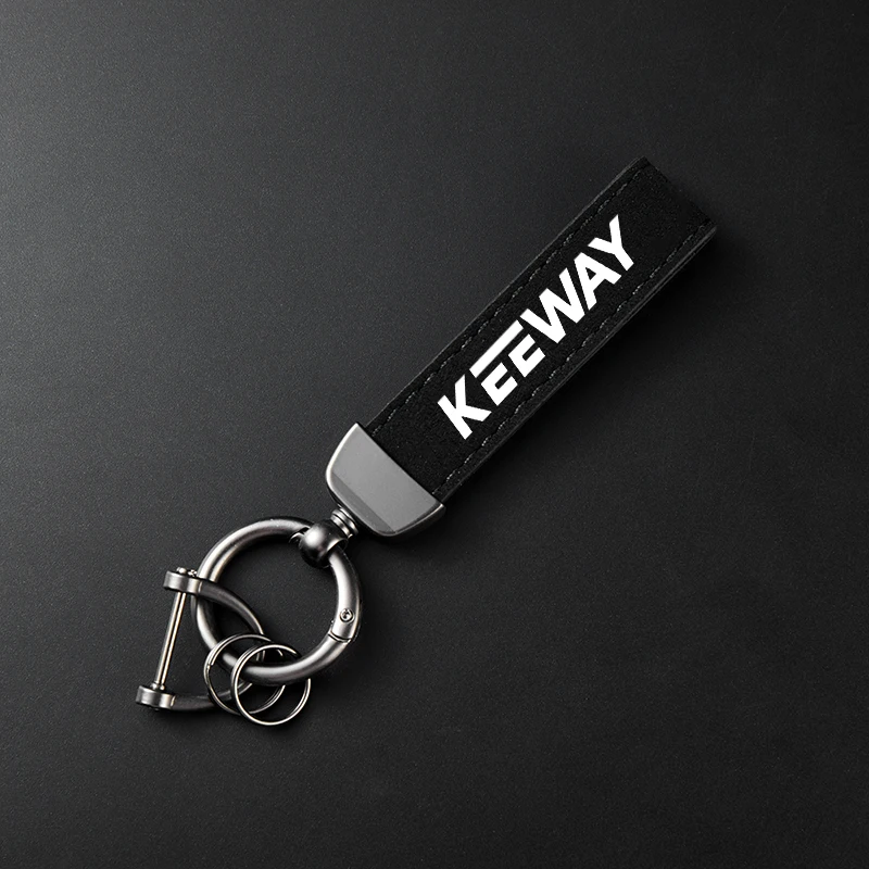 سلسلة مفاتيح للدراجات النارية من جلد الغزال عالي الجودة لـ Keeway Hurricane 50 Vieste 300 Zahara Cityblade K-Light RKV RKF 125 RKS 150