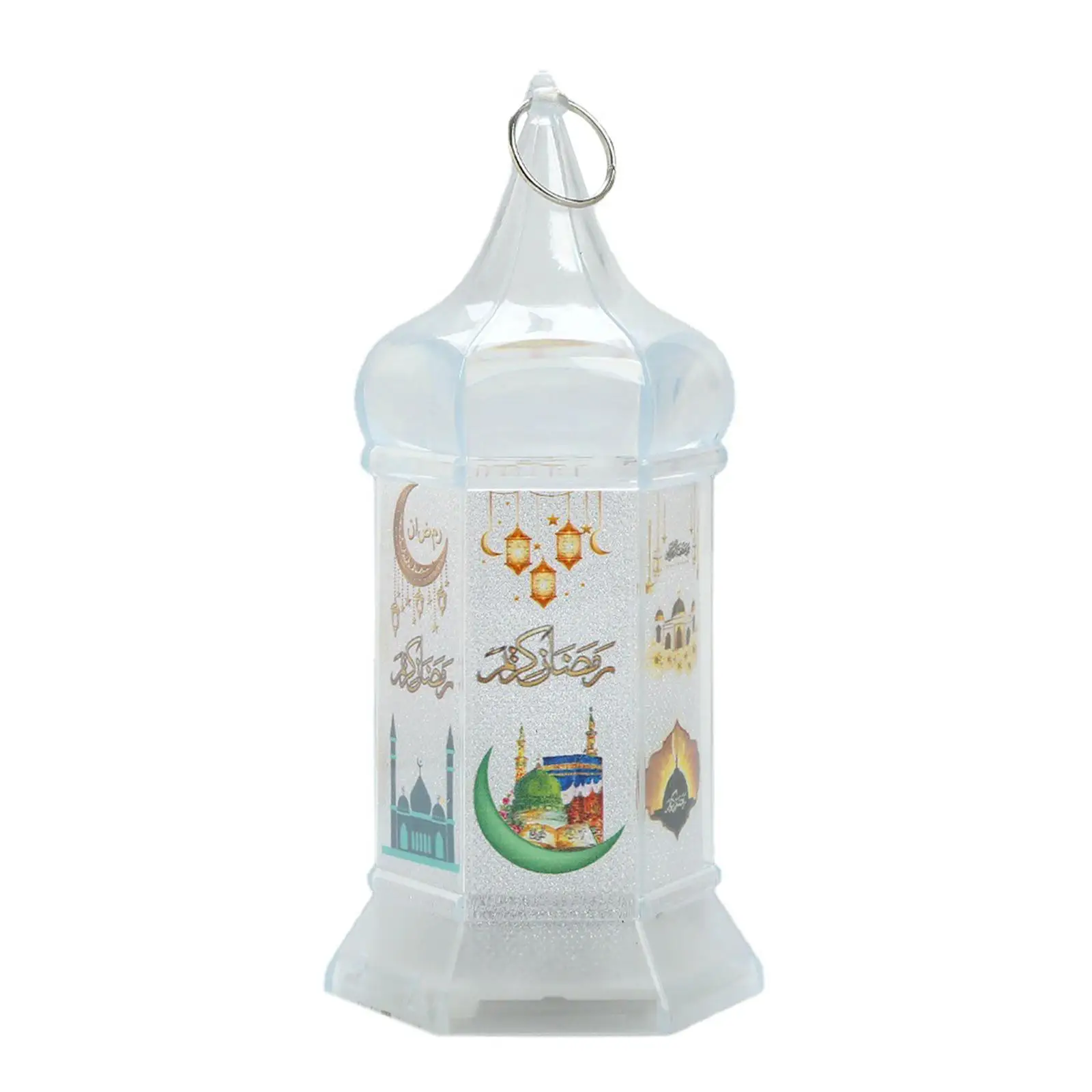 Modern Eid Lantern Decor Mubarak Ornament Night Light Outdoor Indoor Bedroom