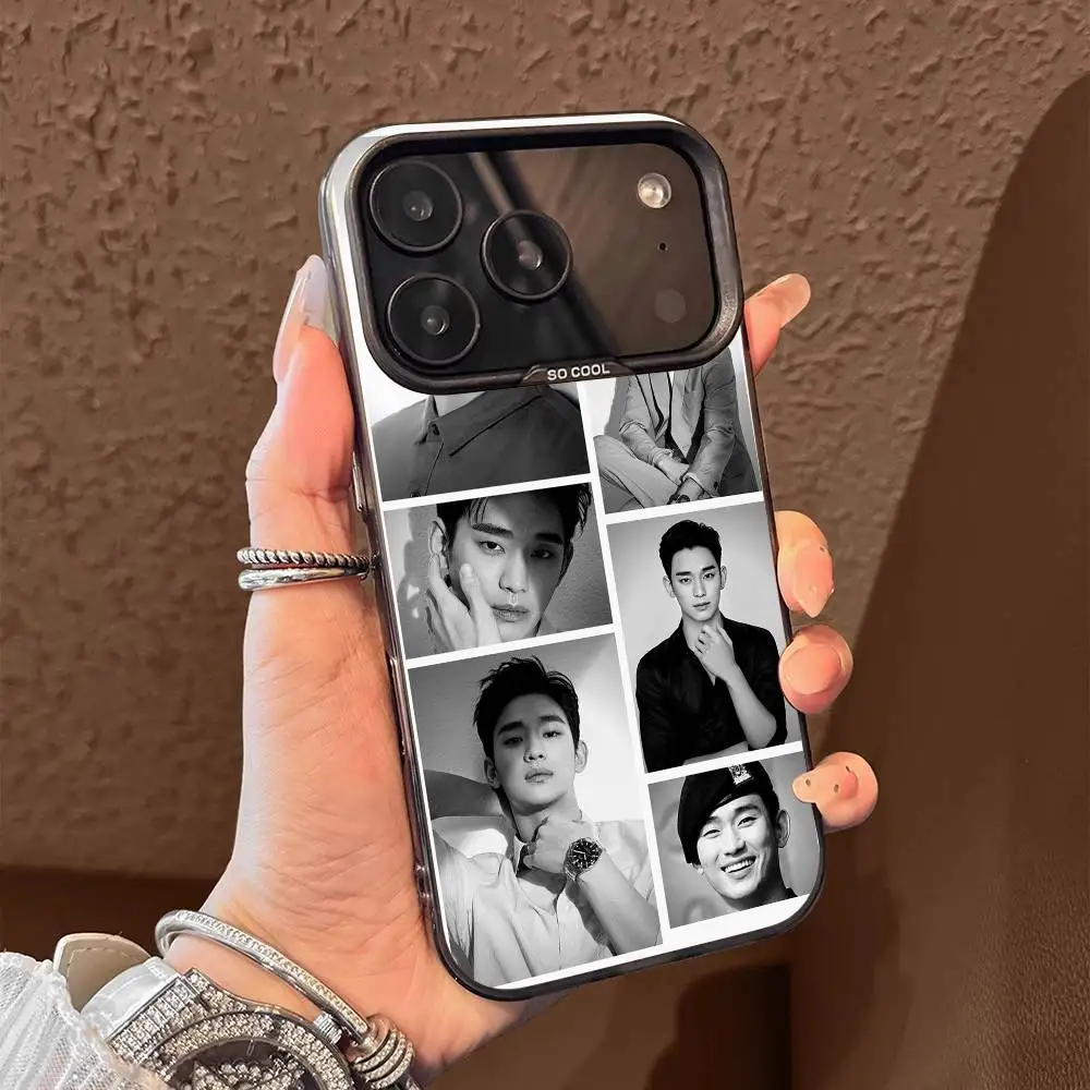 Etui na telefon iPhone 13,16,15,14,17,12,11,Pro,Max,Plus,E,Air,Mini Kim S-Soo-hyun Aktor Czarne Etui Tpu