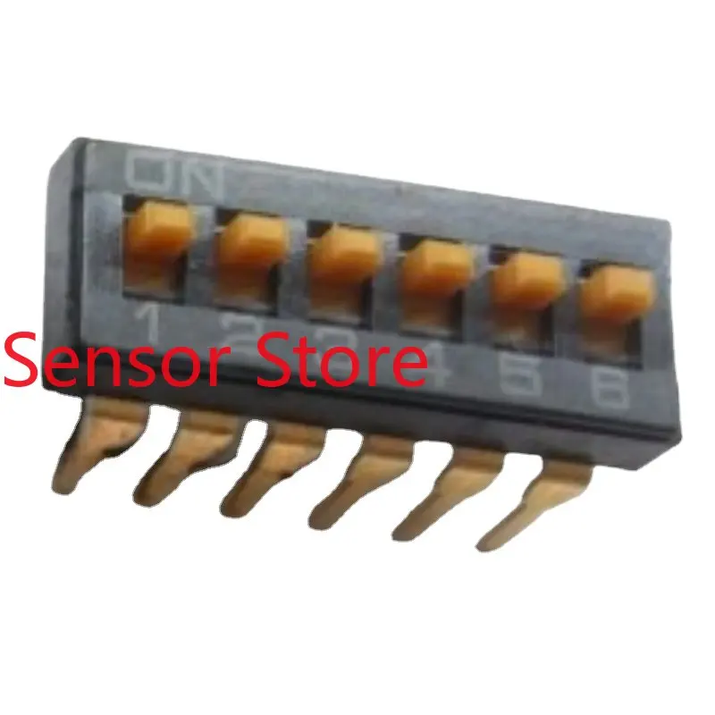 10PCS Inline 6P Dial Switch 6-position Keyboard Type   Pin Pitch 2.54MM