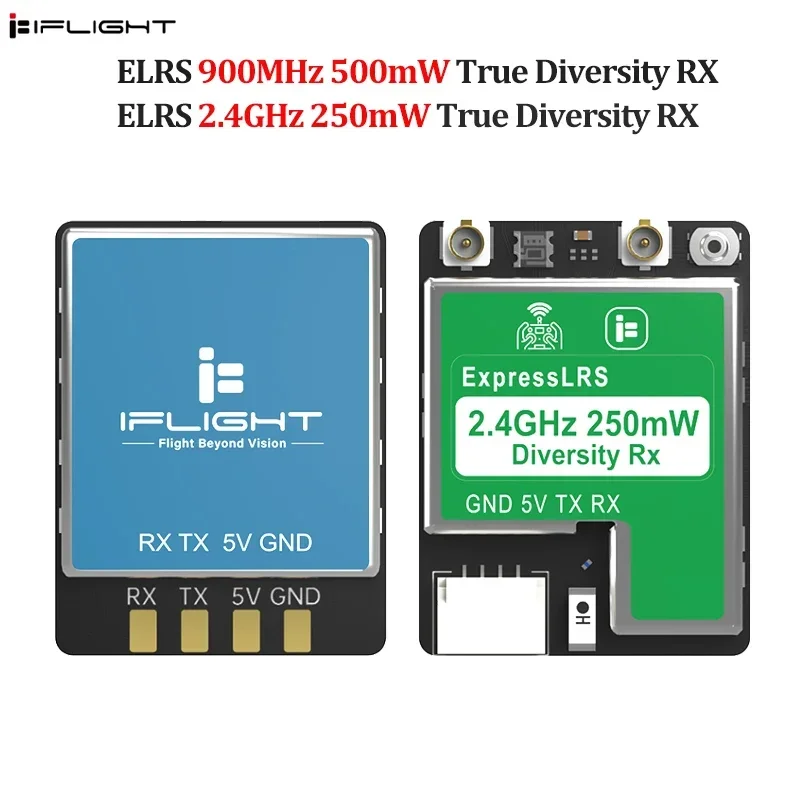 

iFlight ExpressLRS ELRS Diversity Receiver ELRS 900 МГц 500 МВт True Diversity RX / ELRS 2,4 ГГц 250 МВт True Diversity RX для FPV