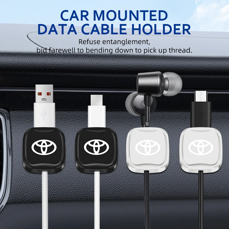 2026 New For Toyota Car Dashboard Data Cable Clip USB Line Hub Wire Holder Fixing Clamp For Toyota Corolla Camry Rav4 Yaris hilu