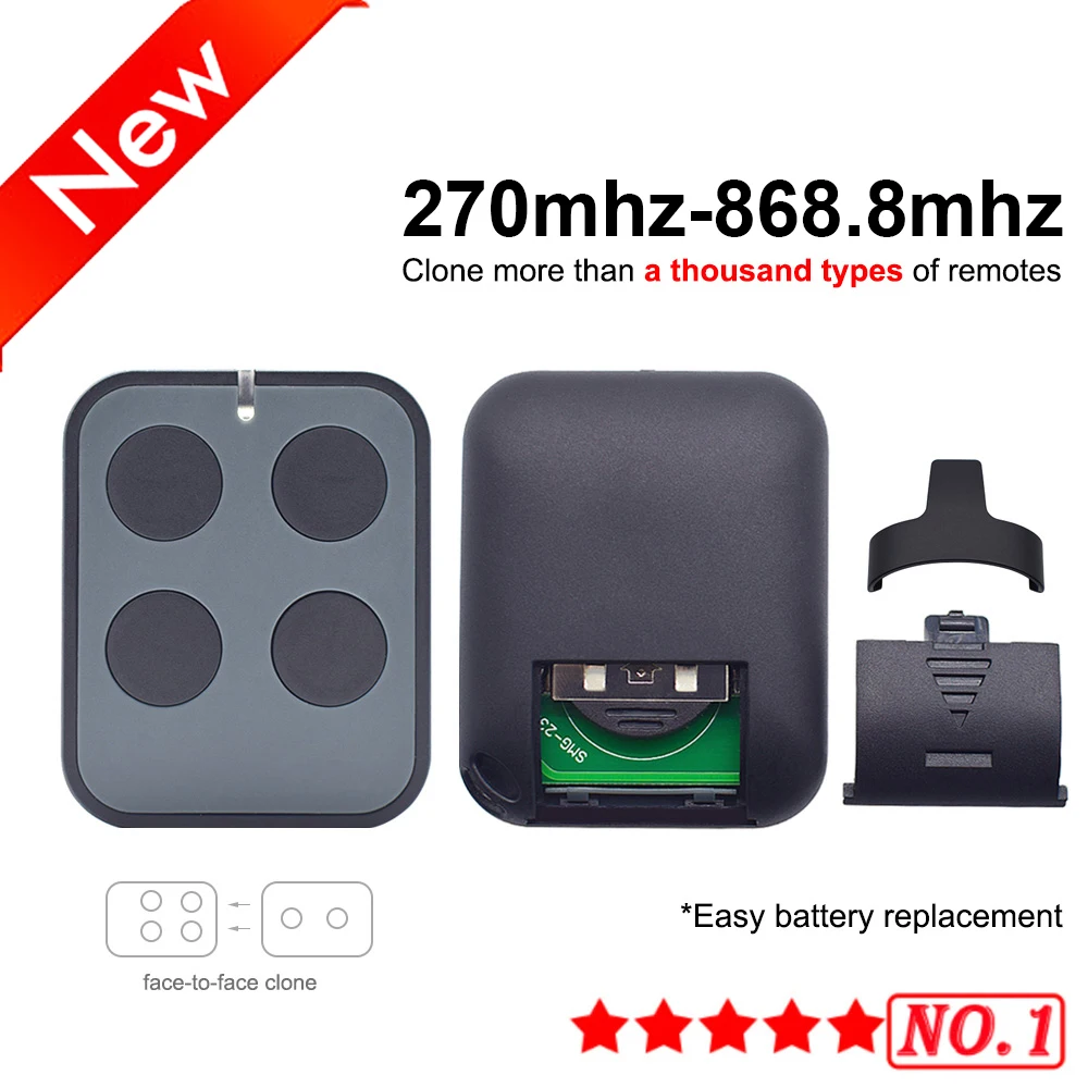 Multifrequency 280-868MHz Garage Door Remote Control Universal Gate ...